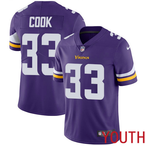Minnesota Vikings 33 Limited Dalvin Cook Purple Nike NFL Home Youth Jersey Vapor Untouchable
